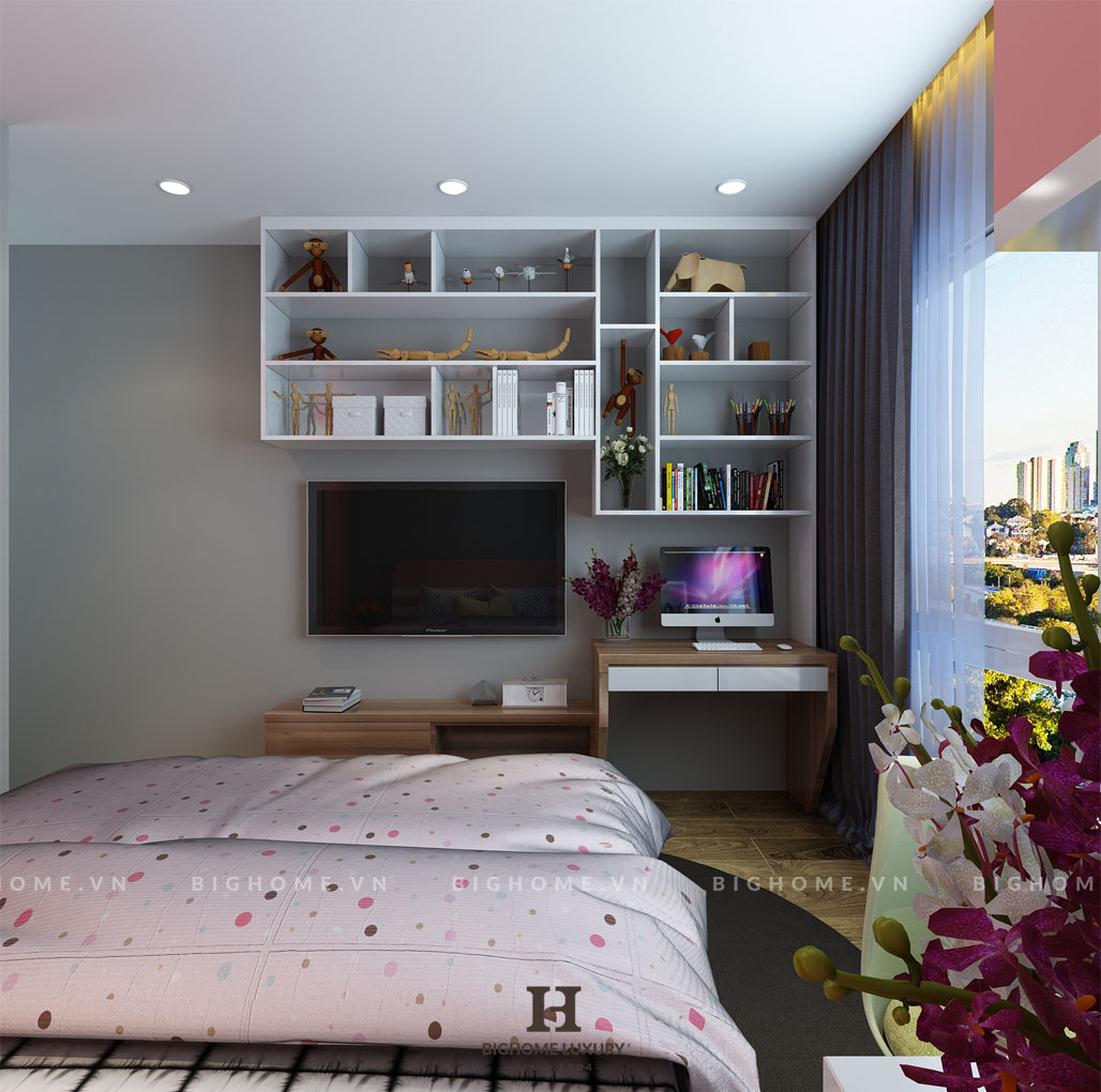 Thiết kế thi công nội thất chung cư chị Trang Park Hill