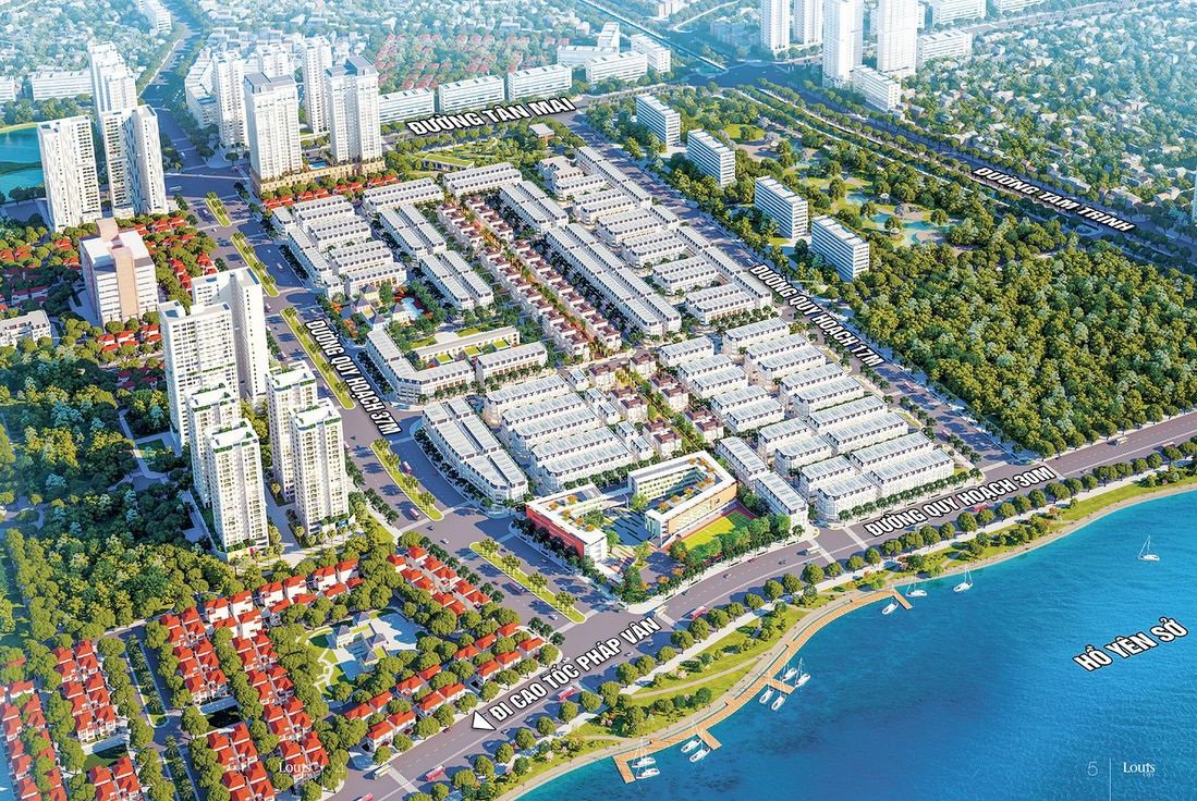 Khám phá biệt thự Louis City Hoàng Mai 2023