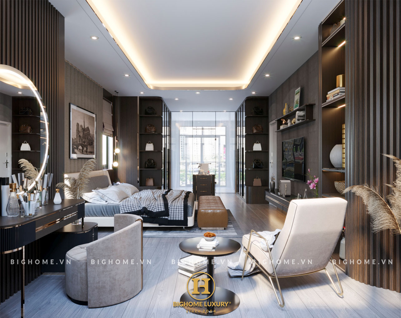 Tìm hiểu nội thất phong cách luxury tại Louis Tân Mai
