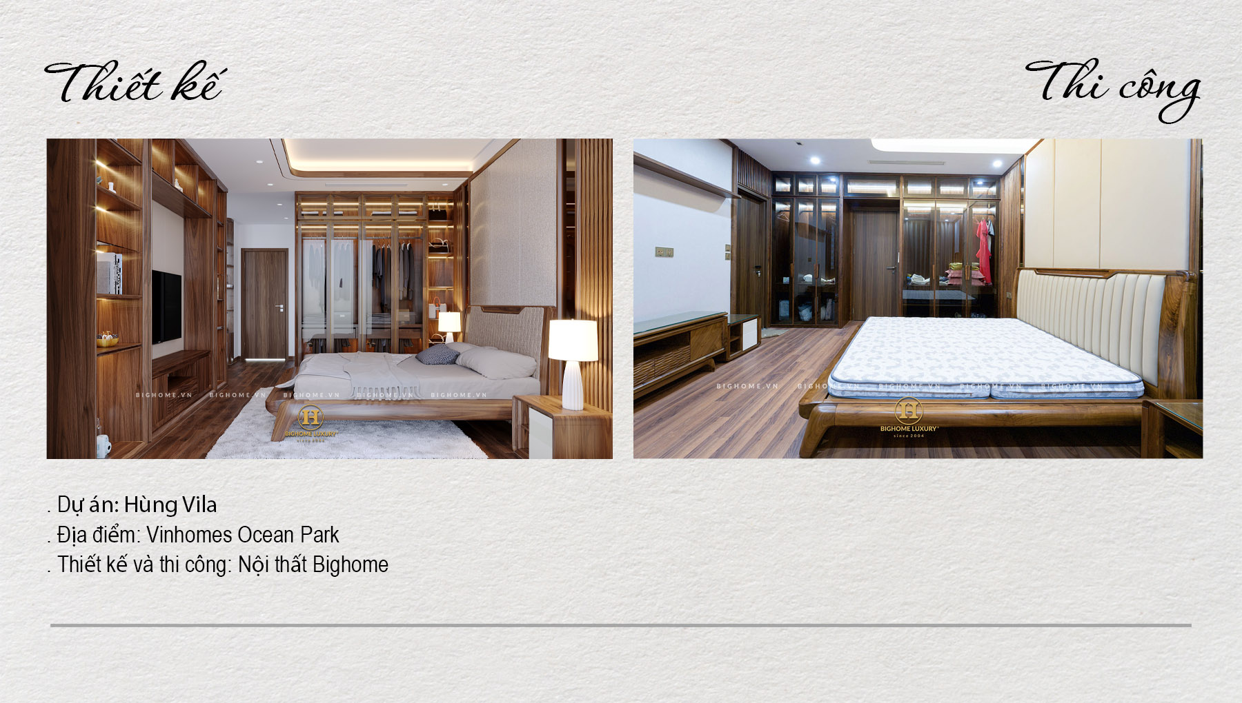 THI CÔNG NỘI THẤT BIỆT THỰ TỨ LẬP OCEAN PARK 2: Hoàn thiện đẹp hơn thiết kế 3D